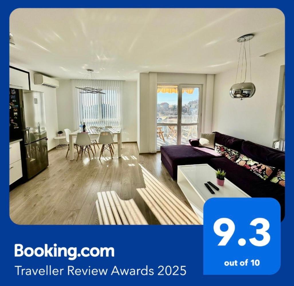 Briz Apartment; 2 Bdr; 6 Guests; Private Parking 바르나 외부 사진